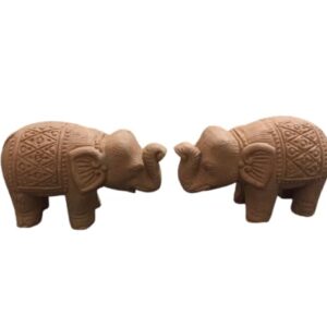 Amor Beautiful Terracotta Baby Elephant hati Animal