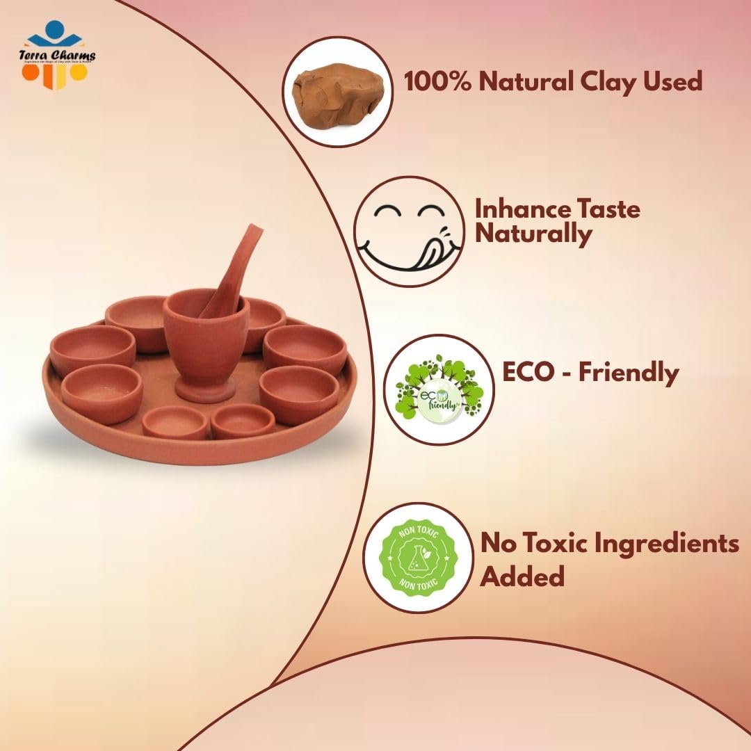 Amor clay thali set - Image 4