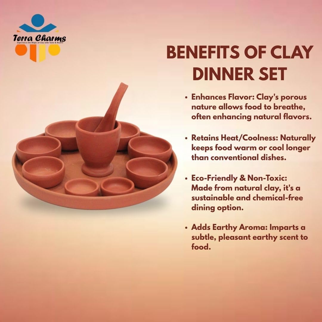 Amor clay thali set - Image 2